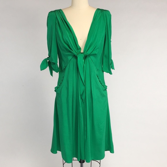 Yoana Baraschi Dresses & Skirts - Yoana Baraschi Designer Green Dress NWT